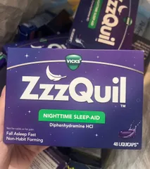 ZzzQuil Hỗ Trợ Ngủ Ngon - Giảm Mất Ngủ, Tăng Cường Giấc Ngủ Thoải Mái hộp 48 viên và 24 viên