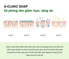 Xà phòng làm giảm mụn, sáng da Reboncel S-Clinic Soap 100G