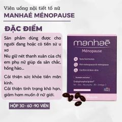 Viên uống nội tiết Manhae Menopause của Pháp [Hàng nhập khẩu]