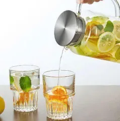  Bộ bình, ly thủy tinh cao cấp King Crystal (1 bình 1,9L + 4 ly 340ml)