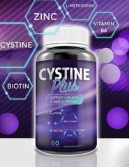 CYSTINE Plus –Hỗ trợ hình thành keratin cho mái tóc chắc khỏe, da sáng mịn  khỏe đẹp tự nhiên (60 viên)