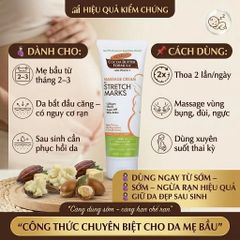 Kem rạn da cho bầu Palmer's Cocoa Butter Formula Massage Cream Stretch Marks 125g