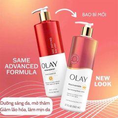 Sữa dưỡng thể Olay Collagen B3 502ml trắng da săn chắc