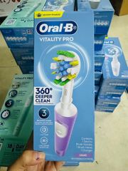 Bàn chải điện Oral B Vitality Pro 3 chế độ làm sạch 4 màu để lựa chọn