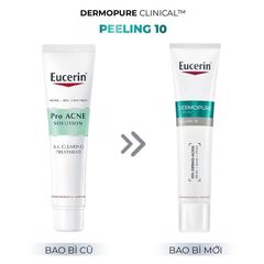 Gel Dưỡng Eucerin 40ml - Hỗ Trợ Giảm Mụn Viêm, Mờ Thâm, Chăm Sóc Da Nhạy Cảm - Pro ACNE Solution A.I Clearing Treatment