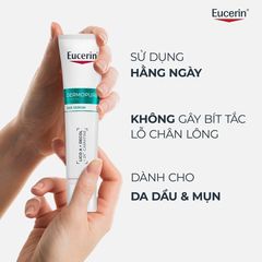Gel Dưỡng Eucerin 40ml - Hỗ Trợ Giảm Mụn Viêm, Mờ Thâm, Chăm Sóc Da Nhạy Cảm - Pro ACNE Solution A.I Clearing Treatment