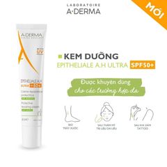 Kem Dưỡng Chống Nắng A-Derma Epitheliale A.H 40ml - Kem Hỗ Trợ Liền Sẹo, Tái Tạo Da, Dành Cho Da Nhạy Cảm, Chứa Chiết Xuất Tự Nhiên