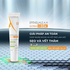 Kem Dưỡng Chống Nắng A-Derma Epitheliale A.H 40ml - Kem Hỗ Trợ Liền Sẹo, Tái Tạo Da, Dành Cho Da Nhạy Cảm, Chứa Chiết Xuất Tự Nhiên