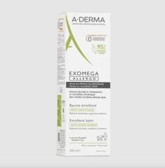 Kem Dưỡng Ẩm A-Derma Exomega Control 200ml - Giảm Ngứa, Chăm Sóc Da Khô & Viêm Da Cơ Địa, Không Chất Bảo Quản