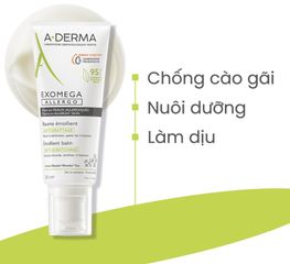 Kem Dưỡng Ẩm A-Derma Exomega Control 200ml - Giảm Ngứa, Chăm Sóc Da Khô & Viêm Da Cơ Địa, Không Chất Bảo Quản