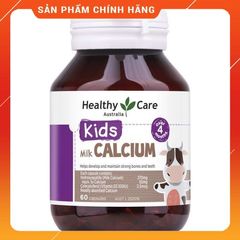 Milk Calcium Healthy Care, Canxi healthycare cho trẻ trên 4 tháng tuổi, 60 viên