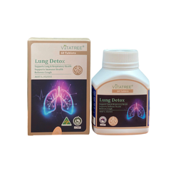 Viên Uống Bổ Phổi Vitatree Lung Detox - Thải Độc Phổi, Tăng Cường Sức Đề Kháng (60 Viên) Nhập Khẩu Chính Ngạch Australia
