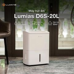 Máy hút ẩm 20L Lumias D6S-20L (phòng đến 50m²)