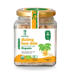 Đường Hoa Dừa Organic Sokfarm 160g - Ngọt Tự Nhiên, Thay Thế Đường Tinh Luyện, Phù Hợp Với Trẻ Em, Người Ăn Kiêng, Chất Lượng Cao Việt Nam