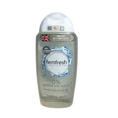 Femfresh 0% Sensitive Wash 250ml - Dung Dịch Vệ Sinh Phụ Nữ An Toàn Cho Da Nhạy Cảm, Cảm Giác Tươi Mát Suốt 24 Giờ