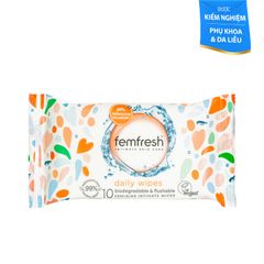 Khăn ướt Femfresh Vệ Sinh Vùng Kín Hằng Ngày - Sạch Khô, Kháng Khuẩn, An Toàn (25 Tờ hoặc 10 Tờ)