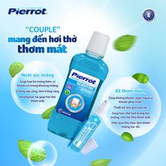 Nước Súc Miệng Pierrot 500ML - Dành Cho Răng Nhạy Cảm, Vị Bạc Hà Tươi Mát, Chăm Sóc Răng Miệng Hiệu Quả