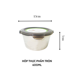 HỘP THỰC PHẨM TRÒN VÀ NẮP GÀI CÓ QUAI (TV1540)