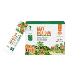 Mật Hoa Dừa Sokfarm Hữu Cơ - Hộp 12 Gói x 15g, Thay Thế Đường Tinh Luyện, Tự Nhiên, Thơm Ngon, Giàu Khoáng Chất, Phù Hợp Với Người Tiểu Đường