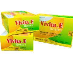 Viên uống đẹp da Vivita.E Rostex Omega 3, tinh dầu nha đam - Hộp 30 viên