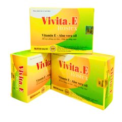 Viên uống đẹp da Vivita.E Rostex Omega 3, tinh dầu nha đam - Hộp 30 viên