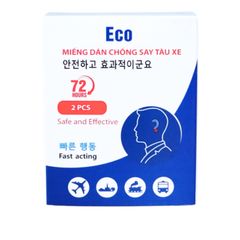 Miếng dán chống say tàu xe Eco 72 Hours - Hộp 2 miếng