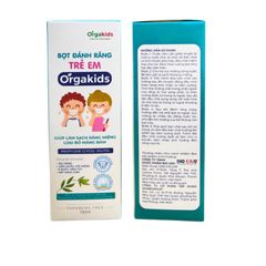 Bọt đánh răng trẻ em cao cấp Orgakids an toàn cho bé làm sạch khoang miệng loại bỏ mảng bám dễ dàng - Lọ 100ml