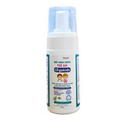 Bọt đánh răng trẻ em cao cấp Orgakids an toàn cho bé làm sạch khoang miệng loại bỏ mảng bám dễ dàng - Lọ 100ml