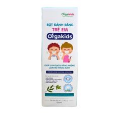 Bọt đánh răng trẻ em cao cấp Orgakids an toàn cho bé làm sạch khoang miệng loại bỏ mảng bám dễ dàng - Lọ 100ml