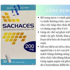 Men Sachaces bổ sung lợi khuẩn hỗ trợ giúp duy trì hệ vi sinh đường ruột