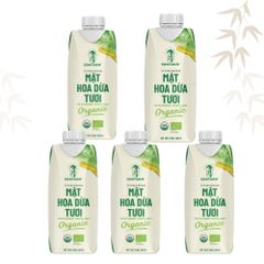 [Hoả tốc HCM] Combo 5 hộp mật hoa dừa tươi Sokfarm dòng tiệt trùng UHT 330ml