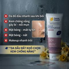 Kem Chống Nắng Kiềm Dầu Cancer Council Daily Moisturiser Matte Finish SPF50+ 150ml Lì Ráo 656745