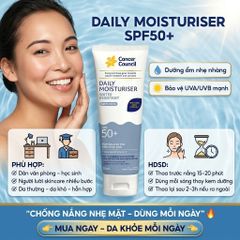 Kem Chống Nắng Dưỡng Ẩm Cancer Council Daily Moisturiser SPF50+ 75ml Thấm Nhanh Không Nhờn 656744