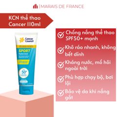 Kem Chống Nắng Thể Thao SPF50+ Cancer Council Sport 110ml Khô Ráo Chống Nước Ngoài Trời Kháng Mồ Hôi 656748