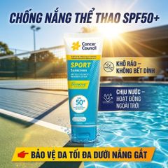 Kem Chống Nắng Thể Thao SPF50+ Cancer Council Sport 110ml Khô Ráo Chống Nước Ngoài Trời Kháng Mồ Hôi 656748