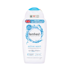 Femfresh Active Wash 250ml - Dung dịch vệ sinh phụ nữ nhập khẩu chính ngạch, an toàn và phù hợp cho hoạt động năng động
