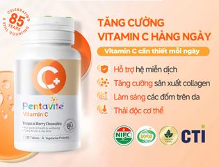 Pentavite bổ sung vitamin c, viên nhai loại ngon (hàng mới, date mới)