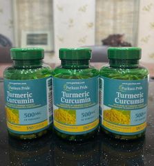 Viên Uống Tinh Nghệ Vàng Puritan Pride Turmeric Curcumin 180 Viên 656897