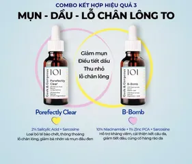 (Châu Âu) Bộ Đôi Kiềm Dầu Thu Nhỏ Lỗ Chân Lông BHA 2% và Niacinamide 10%  Geek & Gorgeous