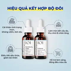 (Châu Âu) Bộ Đôi Kiềm Dầu Thu Nhỏ Lỗ Chân Lông BHA 2% và Niacinamide 10%  Geek & Gorgeous