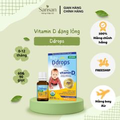 TPBVSK Vitamin D Baby Ddrops cho bé 0-12 tháng 60 giọt & 90 giọt - Nội địa Mỹ