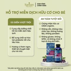 TPBVSK Mommy's Bliss Organic Baby Immunity Drops with Elderberry Tăng đề kháng 4+tháng 90ml - Nội đ