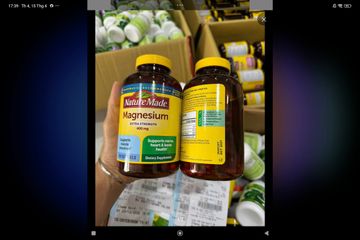 Viên uống Magnesium Extra Strength Nature Made 180 viên của Mỹ