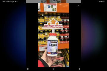 Viên uống CoQ10 300mg Kirkland của Mỹ hộp 100 viên