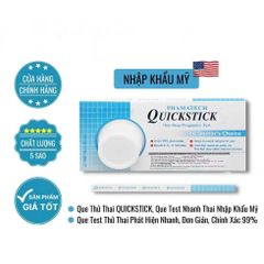 [CHÍNH HÃNG] Combo 2 test QUICKSTICK Que Thử Thai Quickstick nhập khẩu [CHE TÊN]