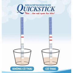 [CHÍNH HÃNG] Combo 2 test QUICKSTICK Que Thử Thai Quickstick nhập khẩu [CHE TÊN]