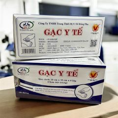 ( HOẢ TỐC HCM ) Thùng 10 hộp Gạc Y Tế 10x10x8 Lớp Đông Pha 1000 miếng (Hình 2 Con Nai) - Siêu Tiết Kiệm