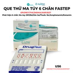 Que Thử Fastep 6 Chân - Xét Nghiệm Nhanh  Ma Túy Tổng Hợp OPI/MET/THC/MDMA/AMP/KET - Chính Hãng USA