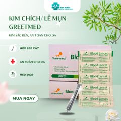 Kim lấy mụn Greetmed 10 kim - tách lẻ, hàng mới