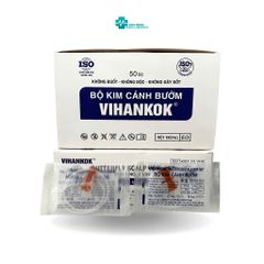 (Hỏa tốc) Bộ kim cánh bướm 23g, 25g Vihankok TANAPHAR hộp 50 chiếc dùng để tiêm, truyền dịch
